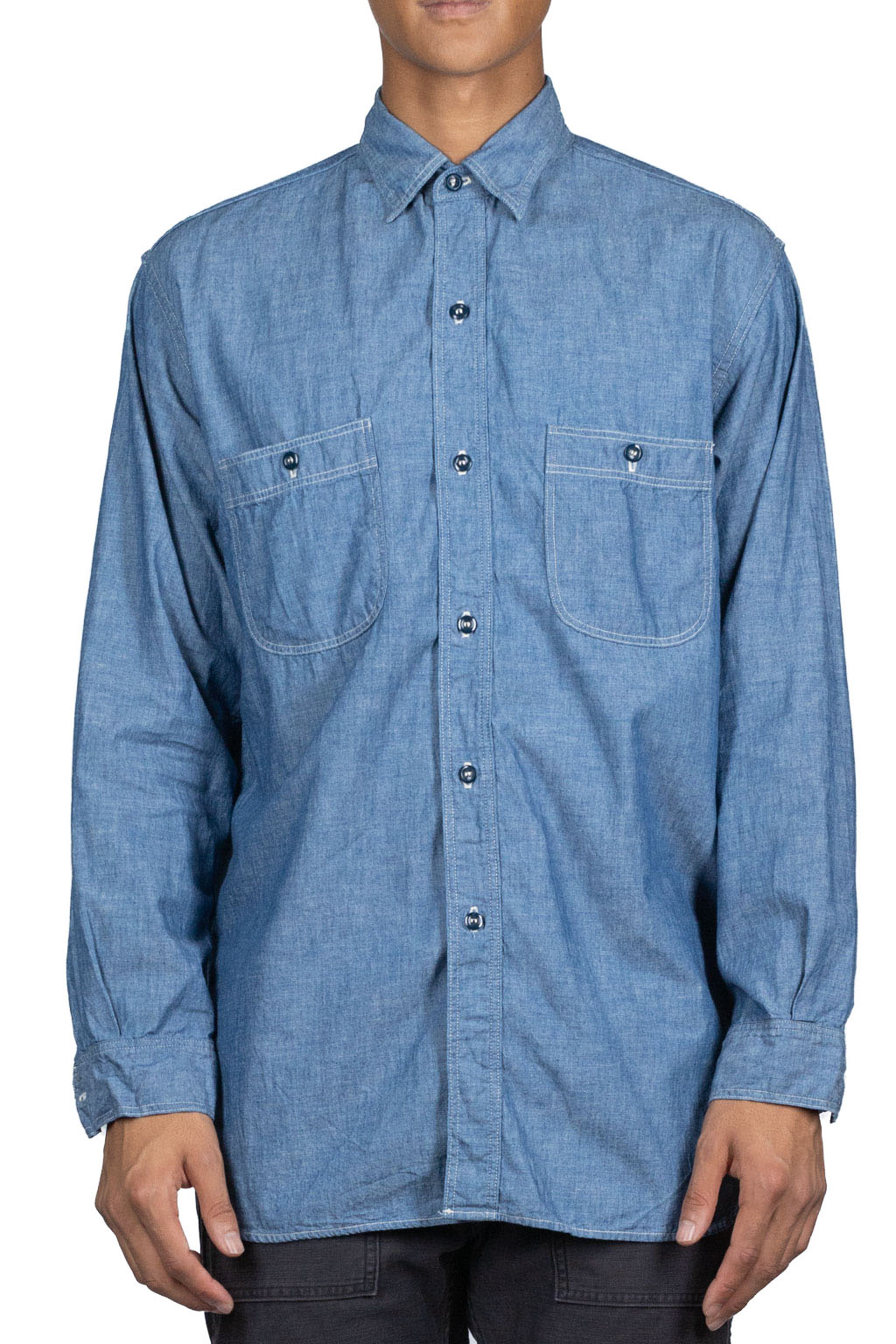 OrSlow Vintage Fit Chambray Work Shirt
