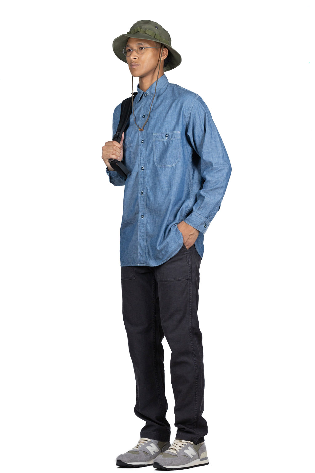 OrSlow Vintage Fit Chambray Work Shirt