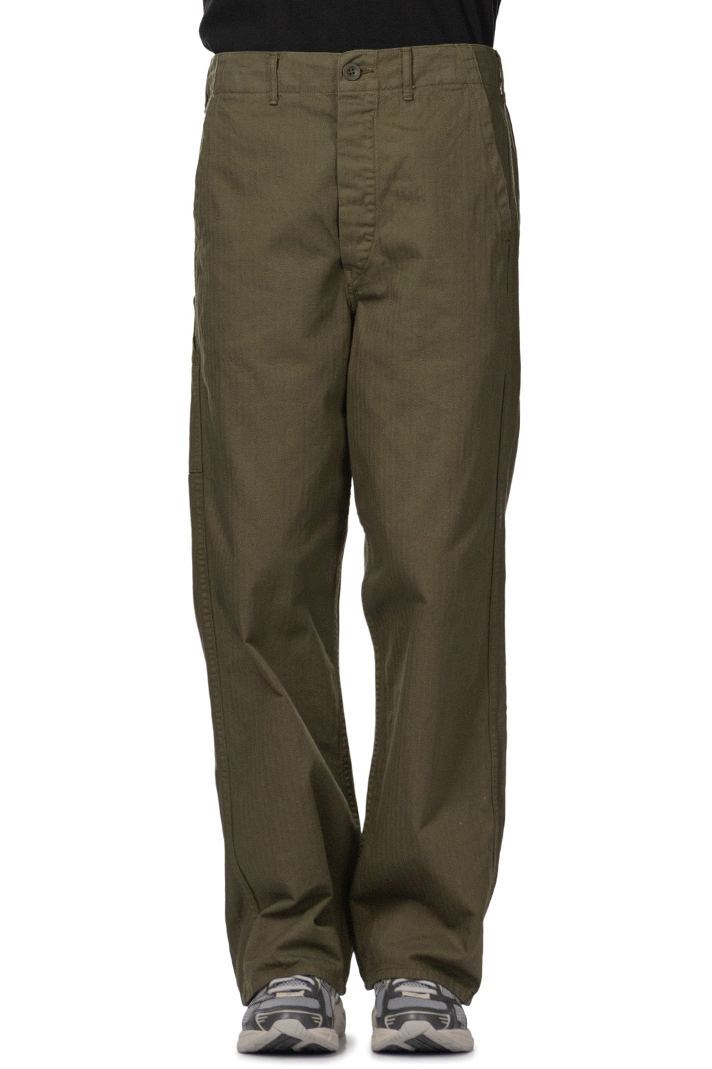 OrSlow - Wide Fit French Work Pants - Army Green