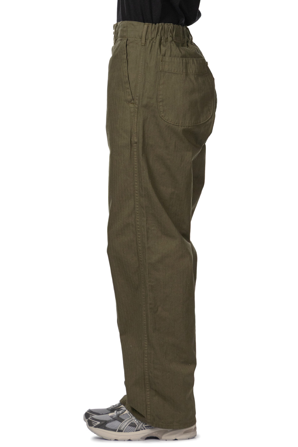 OrSlow - Wide Fit French Work Pants - Army Green