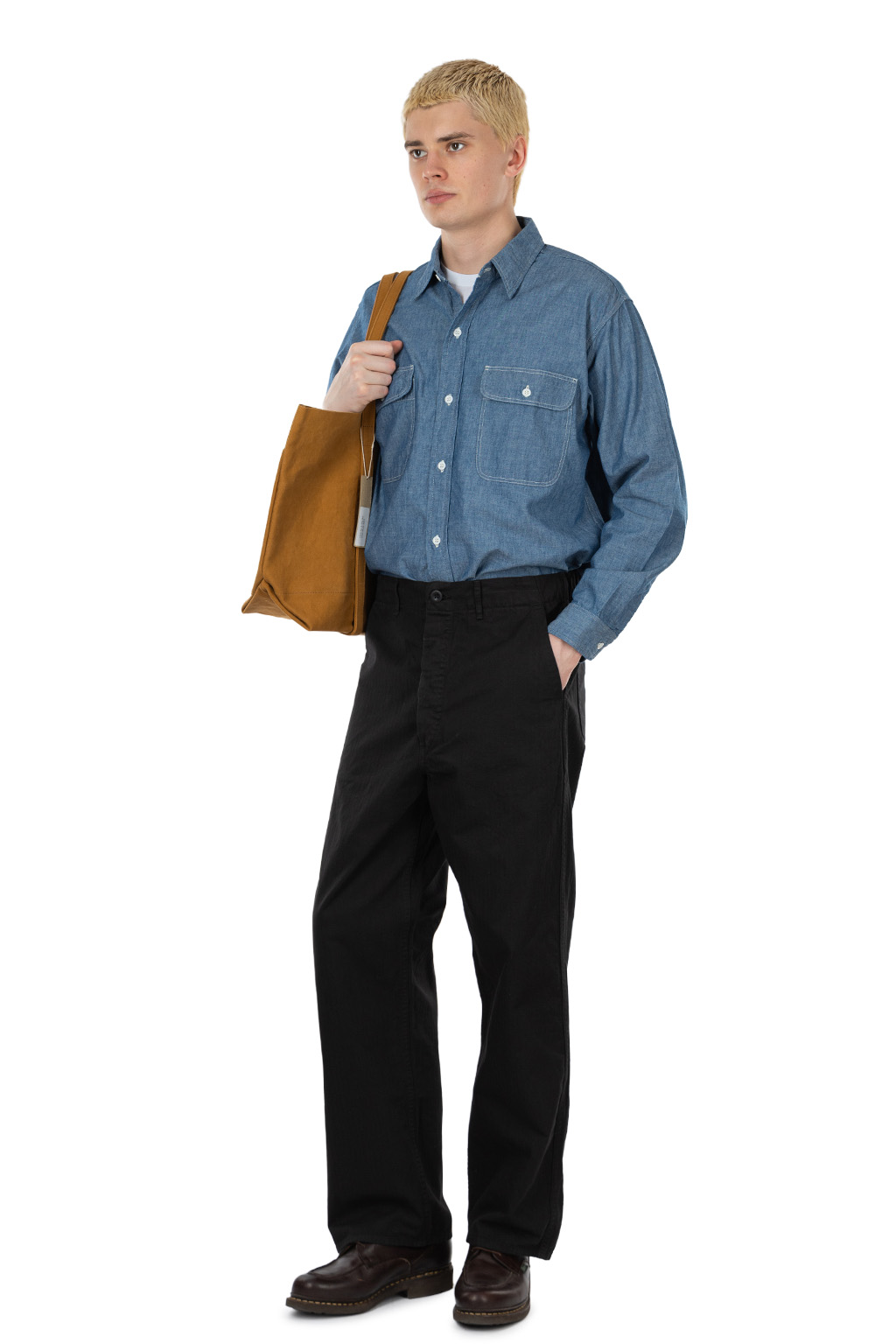 OrSlow - Wide Fit French Work Pants - Black