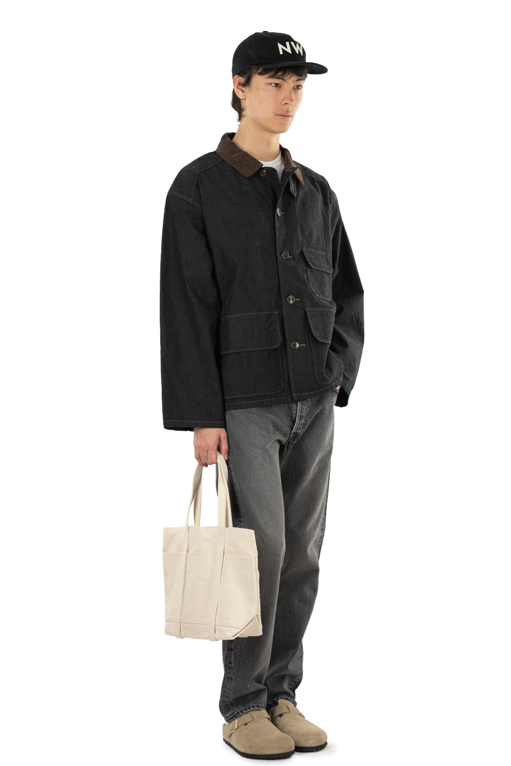 Ordinary Fits - Chambray Hunting Jacket - Black