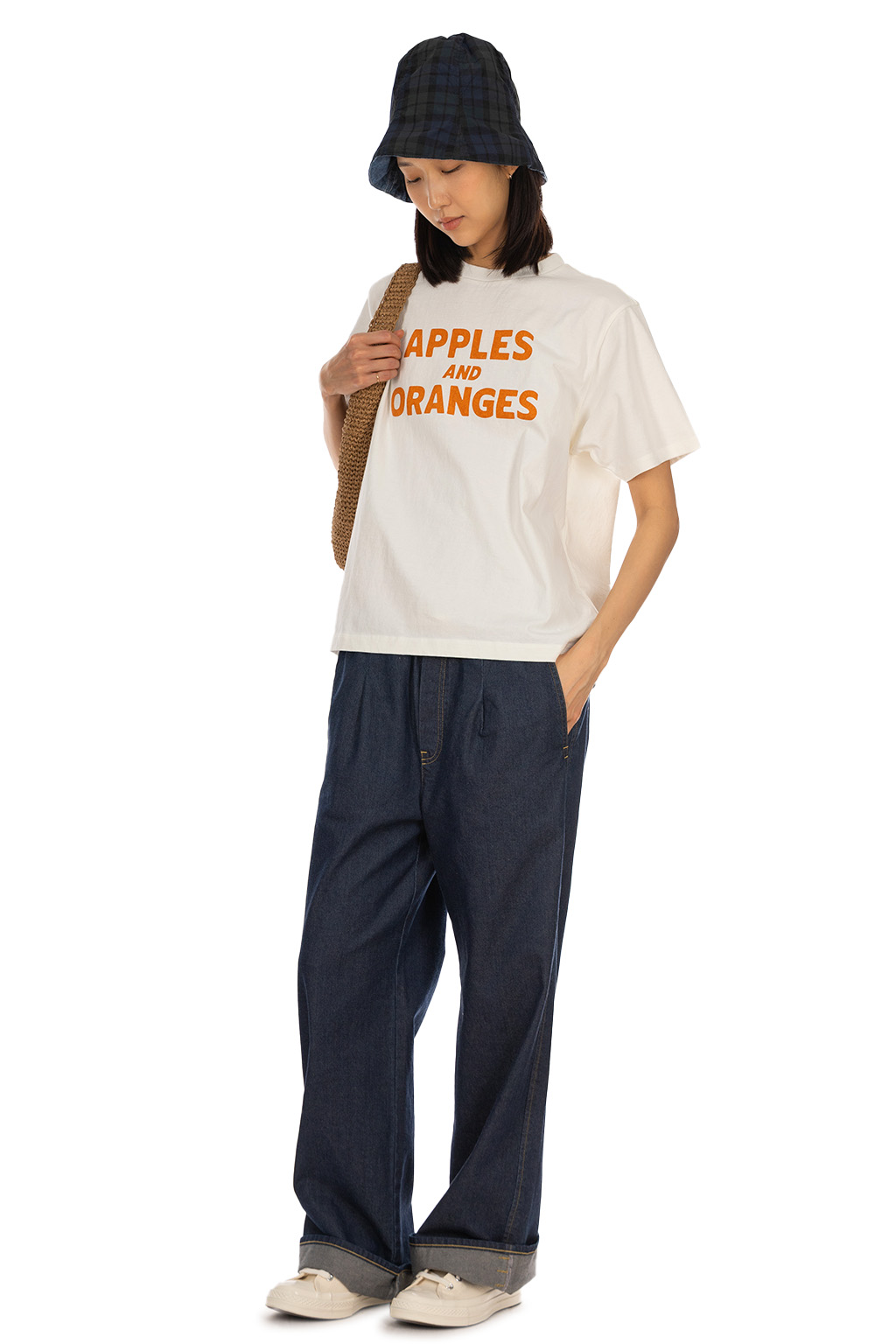 Ordinary Fits - Print T-Shirts - Apples and Oranges  - White