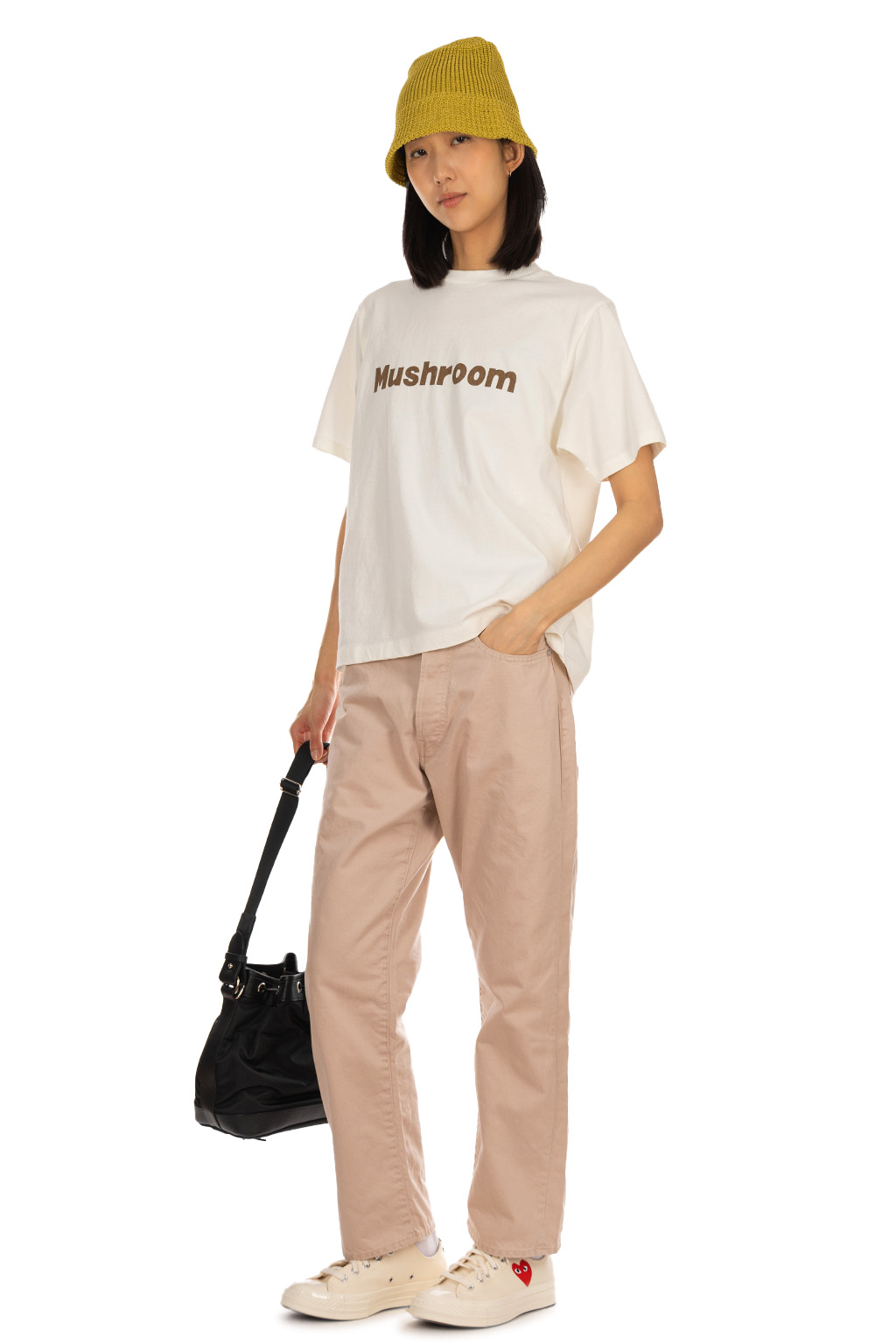 Ordinary Fits - Print T-Shirts - Mushroom - White