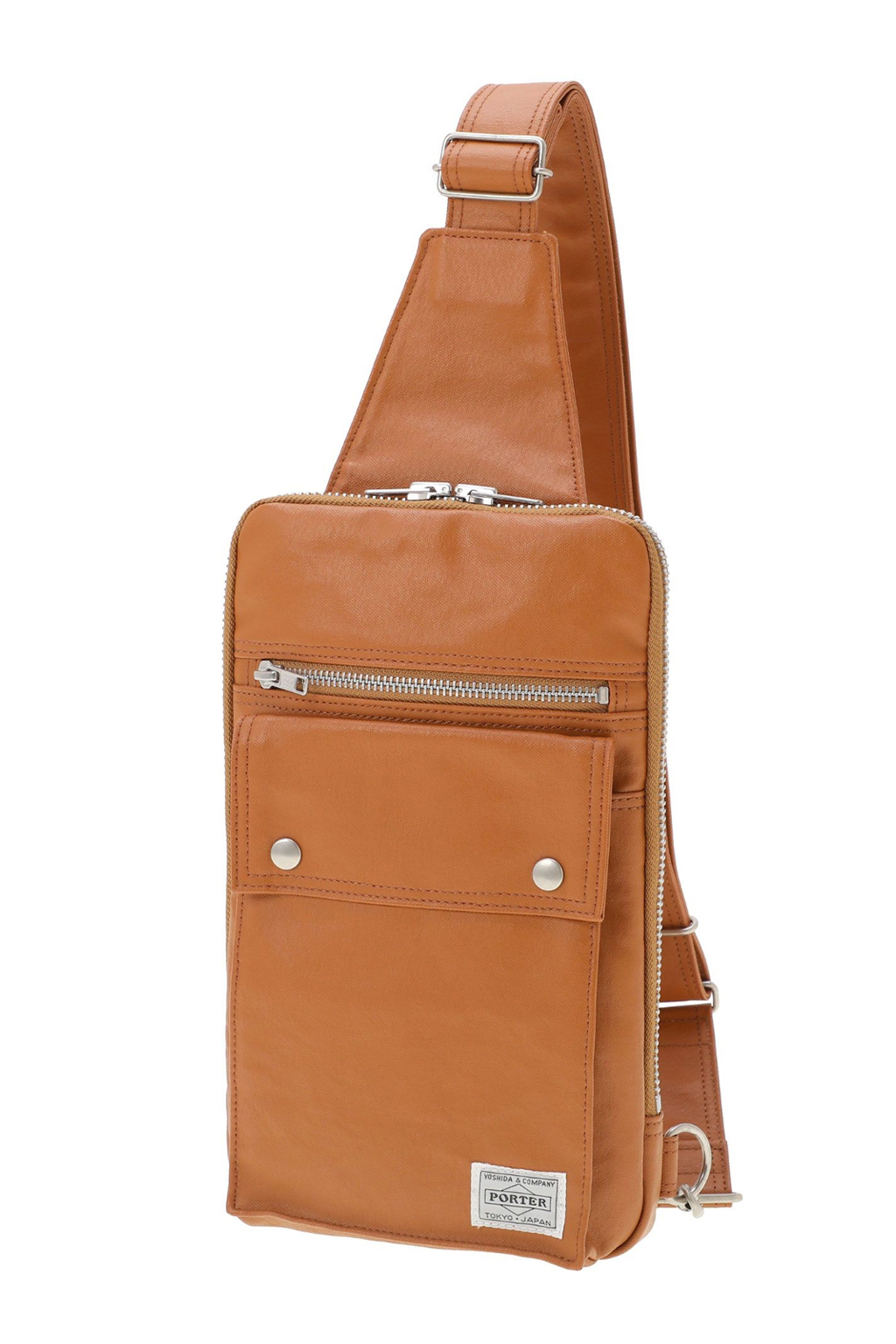 Porter Yoshida - FREE STYLE - Sling Shoulder Bag - Camel