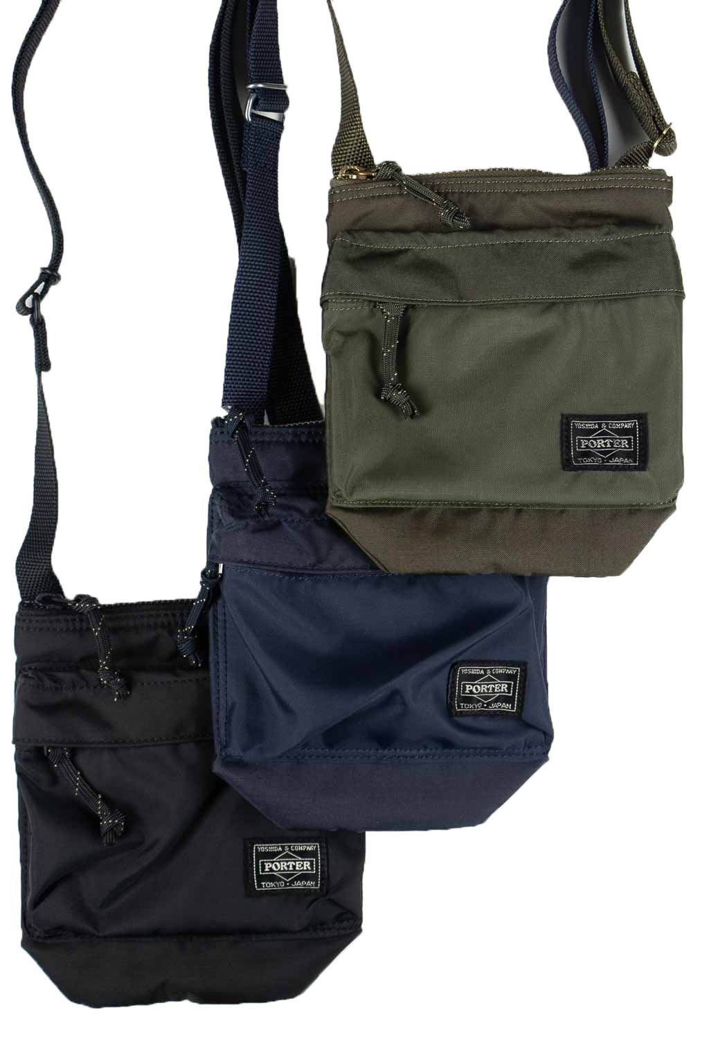 BlueButtonShop - Porter Yoshida - Porter-Yoshida-Force-Shoulder-Pouch -in-3-Colour-Choices-855-05461-10-50-30