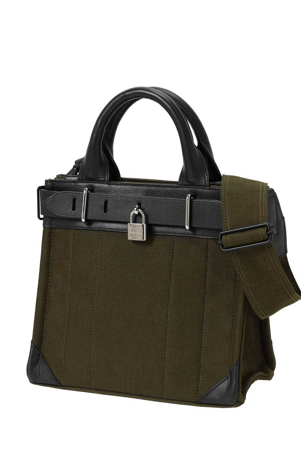 Porter Yoshida | Fork 2Way Tote Bag - Olive | Men | Blue Button Shop