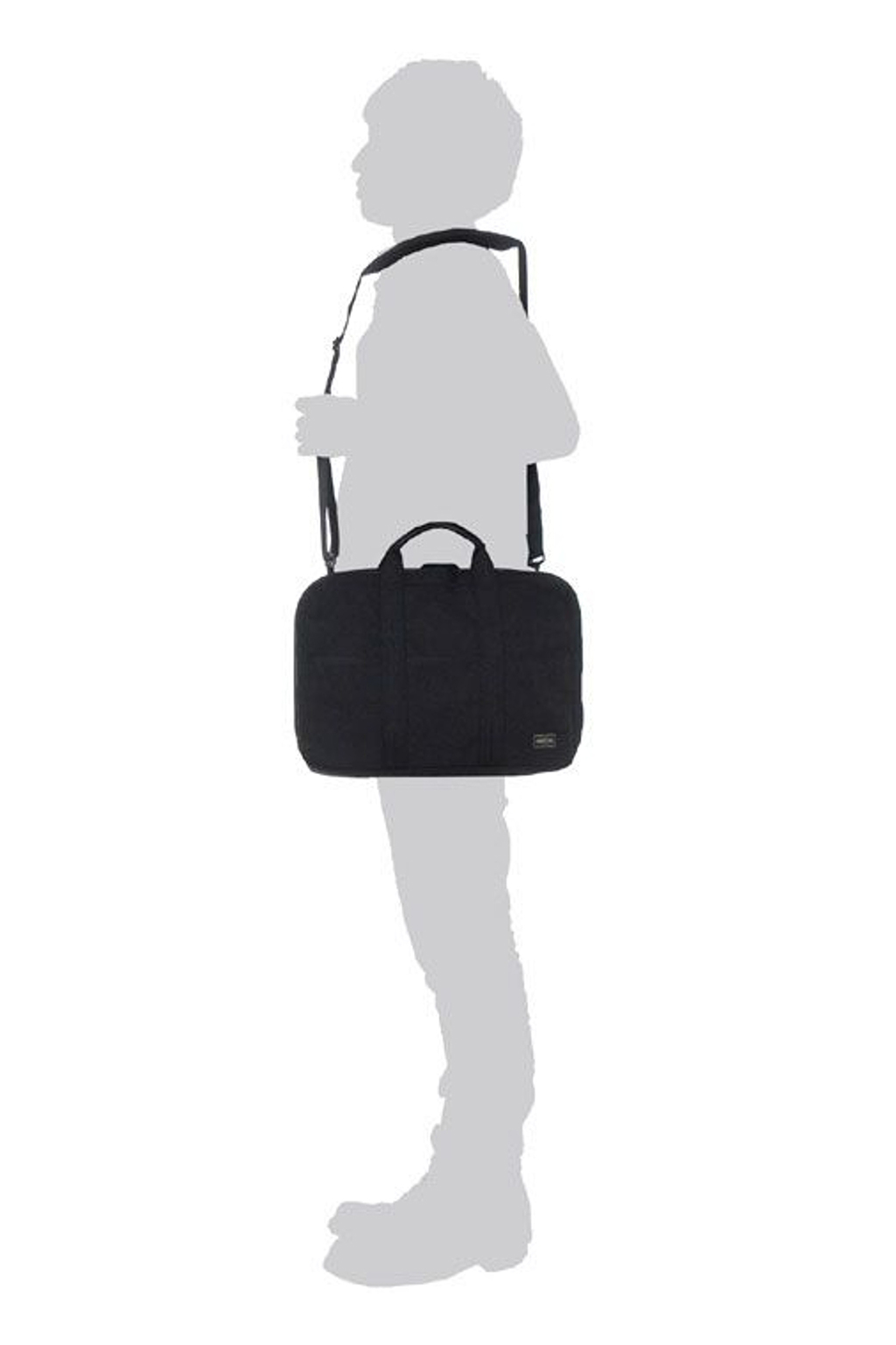 Porter Yoshida - HYBRID - 2Way Briefcase Small - Black