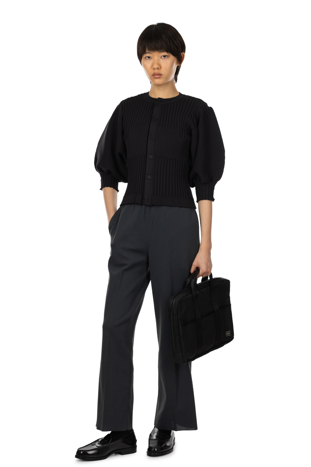 Porter Yoshida - HYBRID - 2Way Briefcase Small - Black