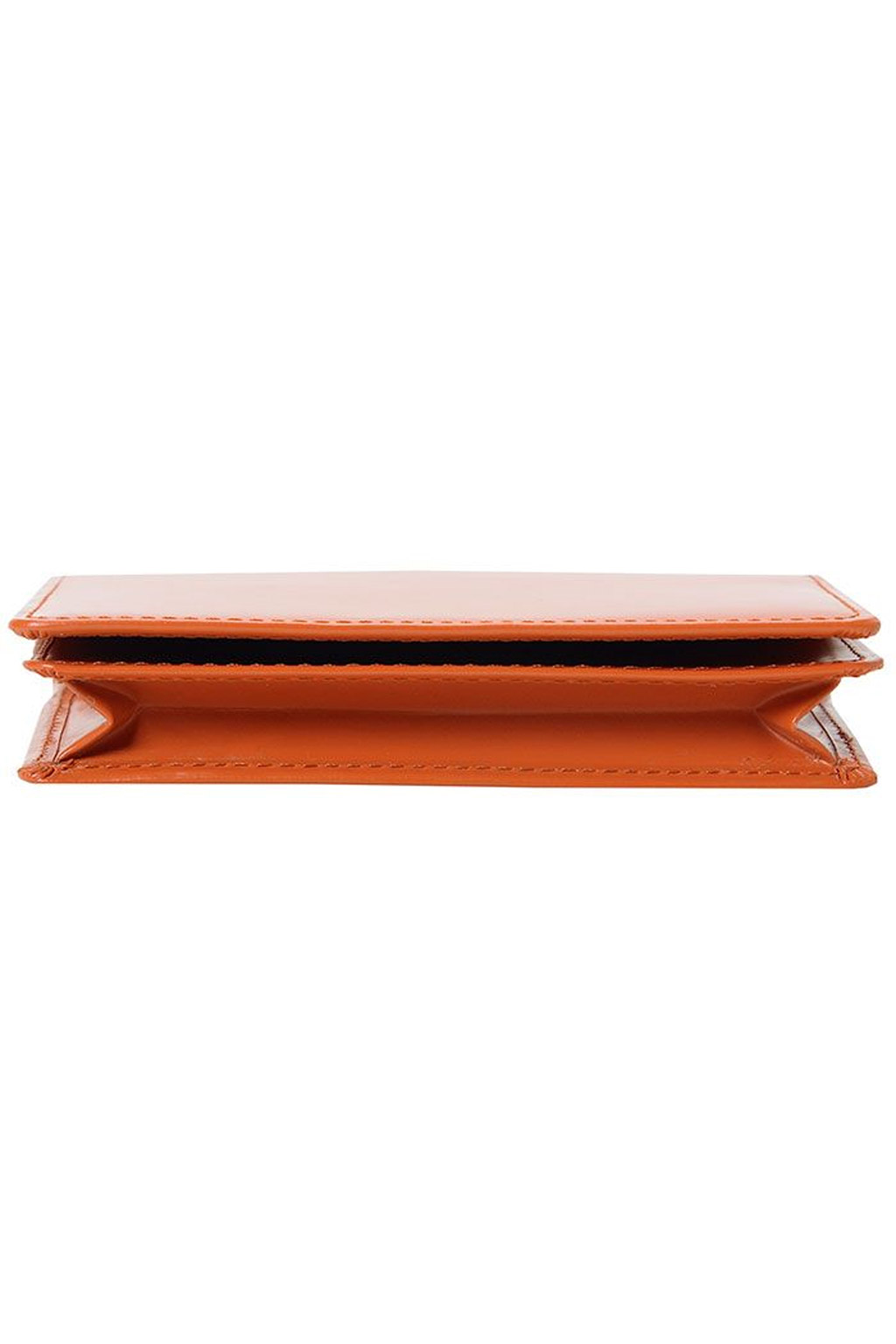 Porter Yoshida - PS Leather Wallet Card Case - Black x Orange