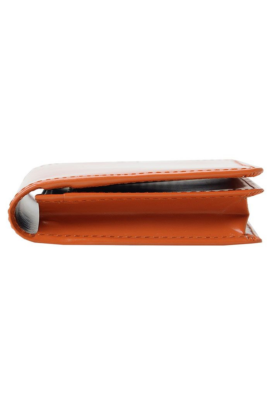Porter Yoshida - PS Leather Wallet Card Case - Black x Orange