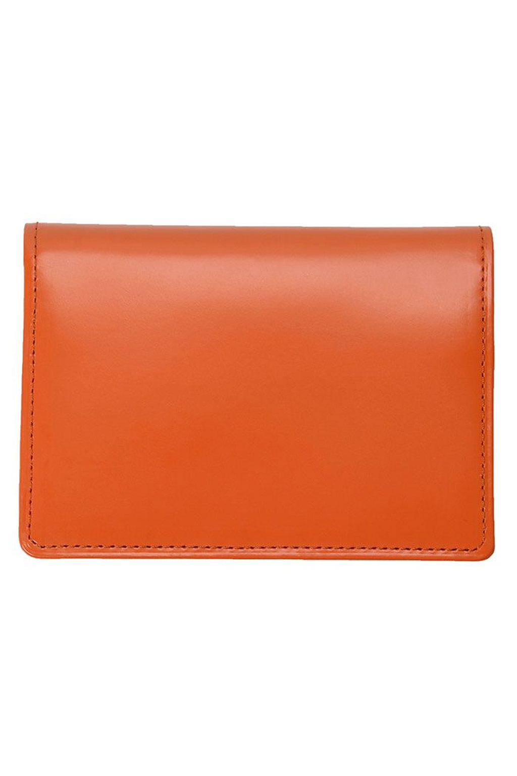 Porter Yoshida - PS Leather Wallet Card Case - Black x Orange
