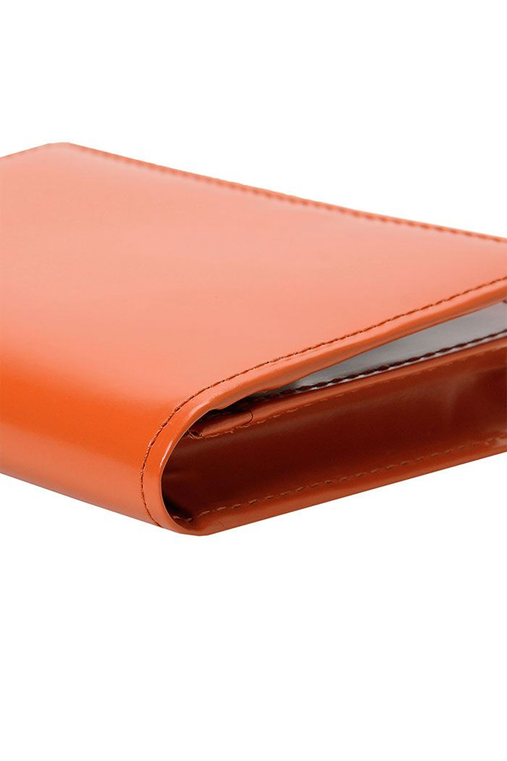Porter Yoshida - PS Leather Wallet Card Case - Black x Orange