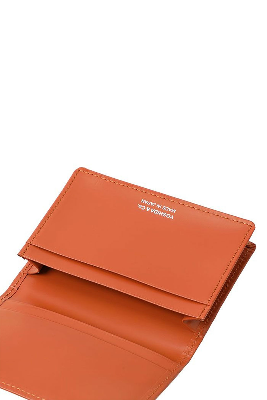 Porter Yoshida - PS Leather Wallet Card Case - Black x Orange
