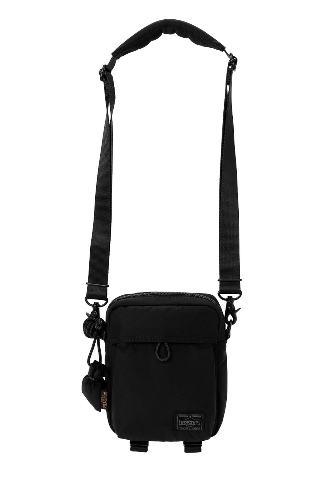Porter Yoshida | SENSES - Vertical Shoulder Bag - Black | Men