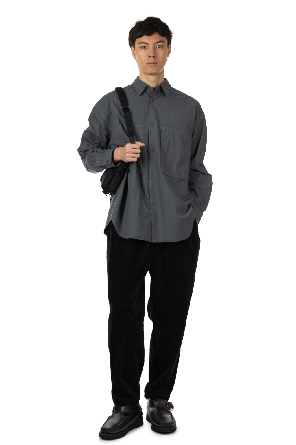 Porter Yoshida - SENSES - Vertical Shoulder Bag - Black