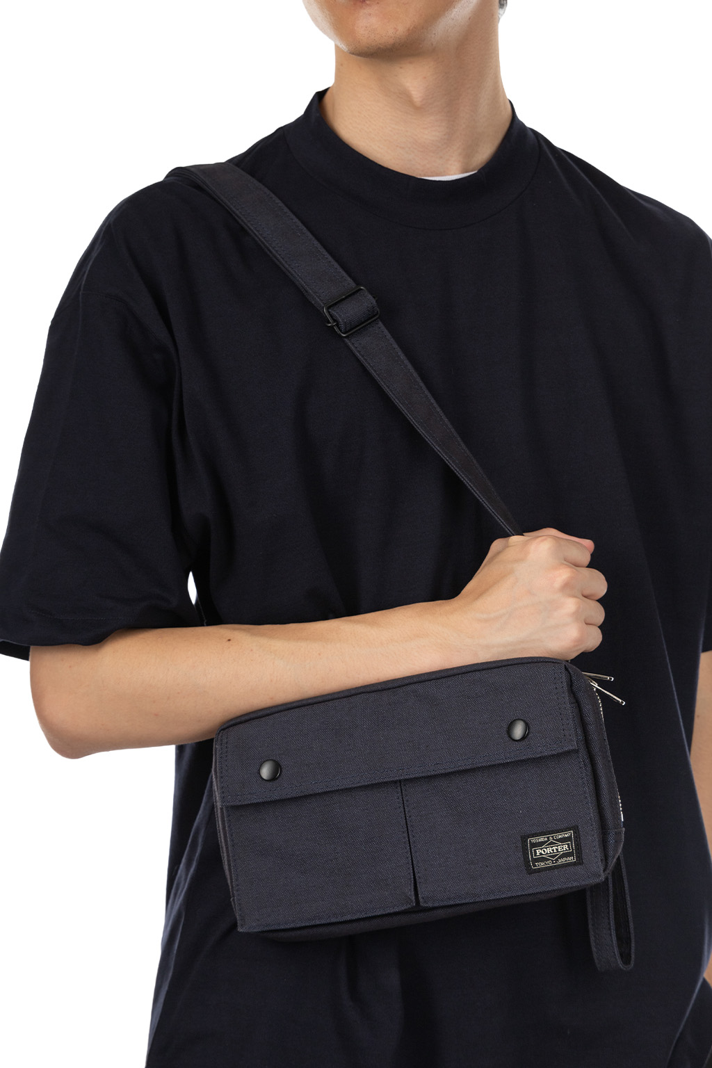 Porter Yoshida | SMOKY - 2Way Shoulder Bag - 2 Colors | Men | Blue