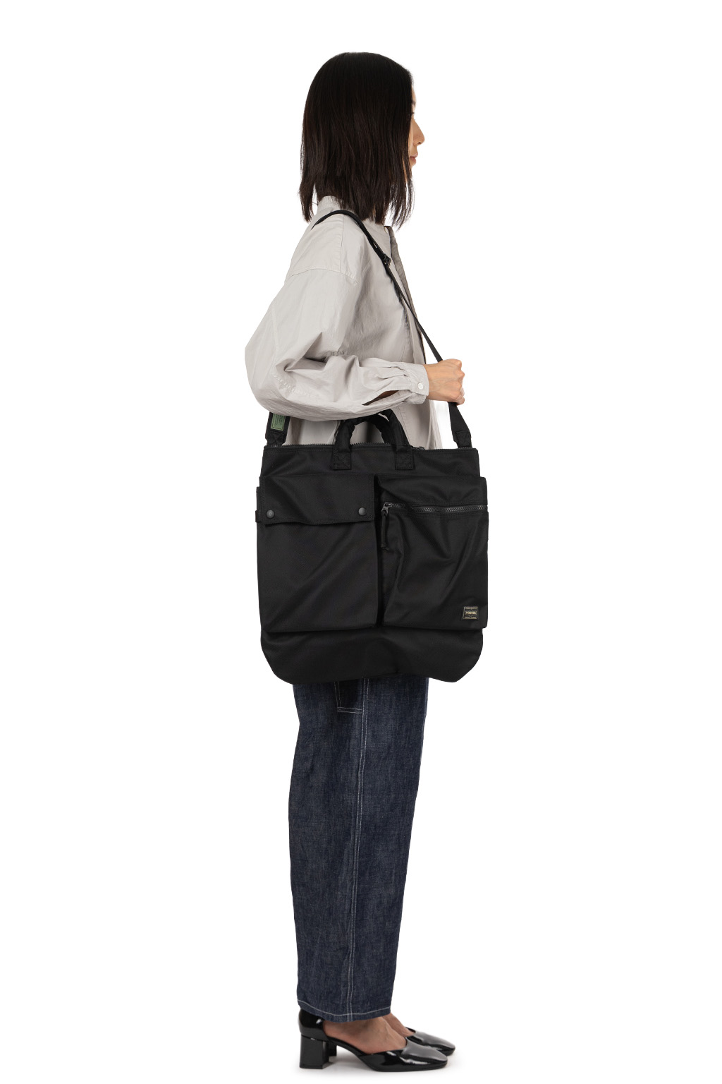 Porter Yoshida - UNIT 2WAY HELMET BAG - Black