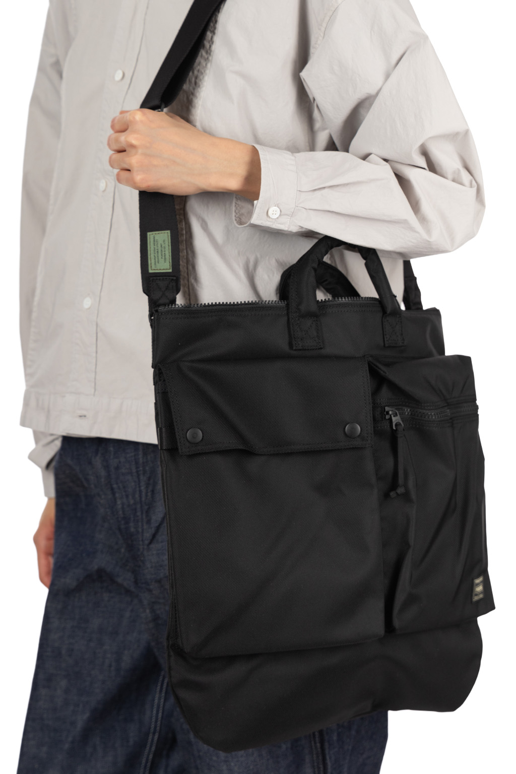 Porter Yoshida - UNIT 2WAY HELMET BAG - Black