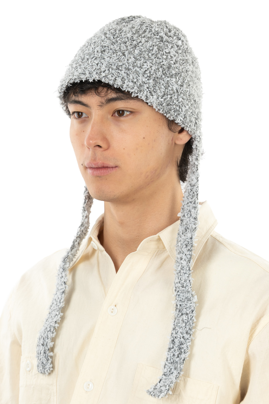 Racal - Mix Knit Cord Hat - Gray