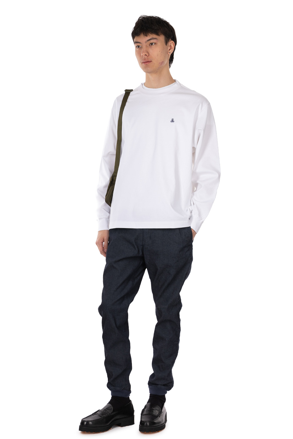 SOPHNET - SCORPION WIDE L/S TEE -White