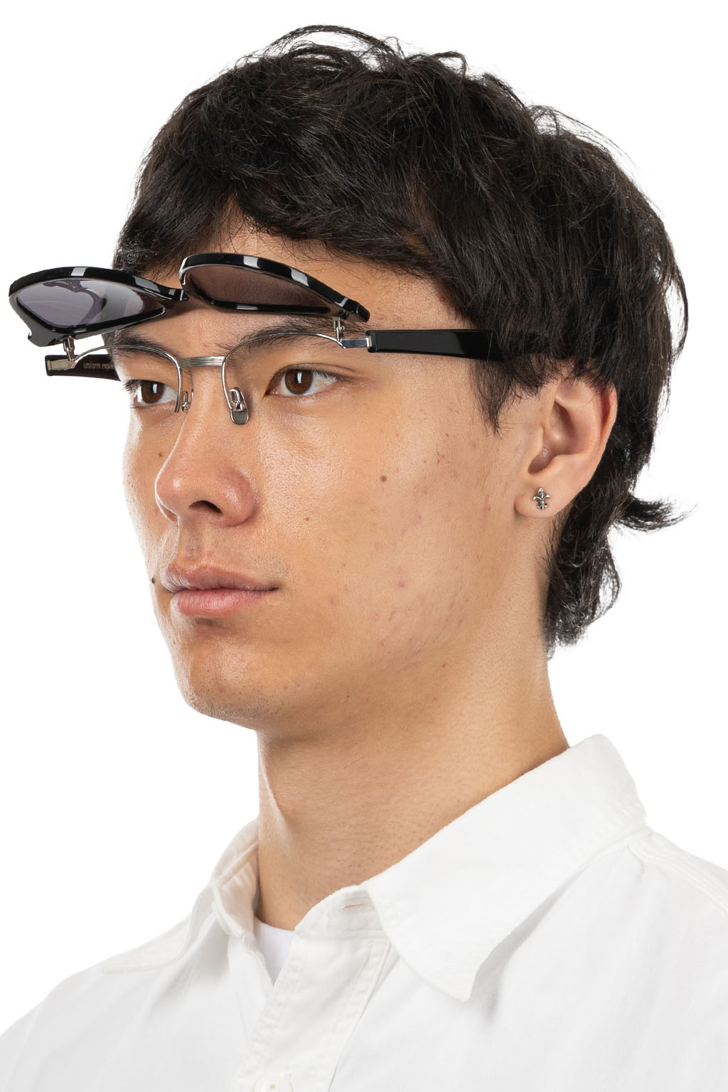 SOPHNET - Filp-UP Wellington Sunglasses - Black