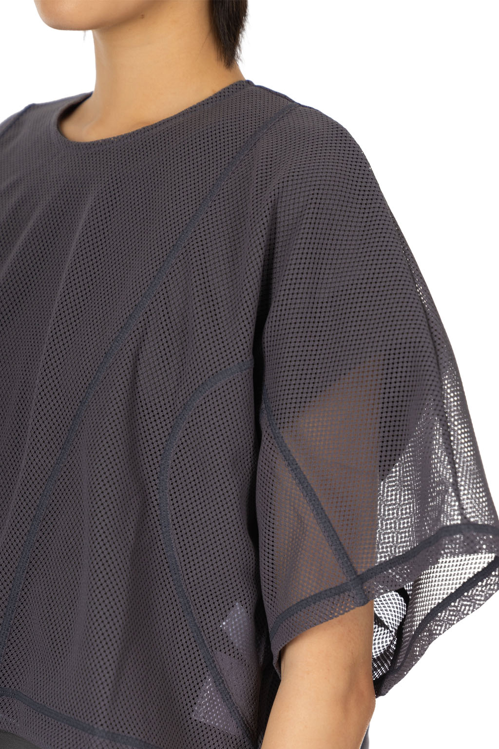 SYNTH - Dolman Sleeve Cropped T - Gray