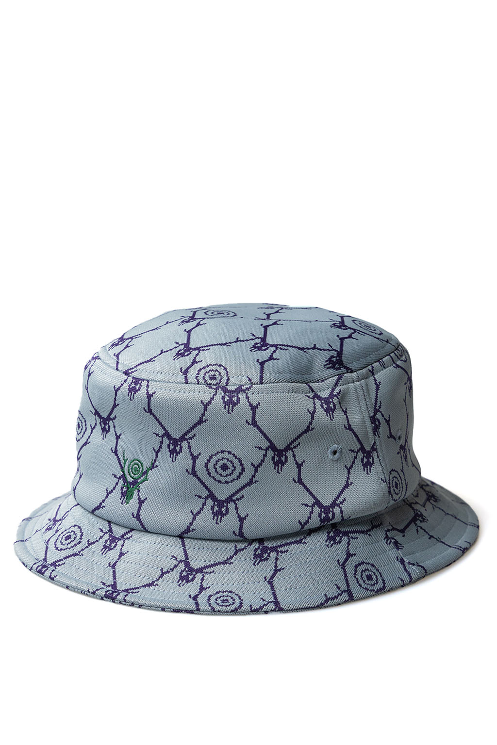 South2 West8 | Bucket Hat - Skull and Target in Grey | Men | Blue