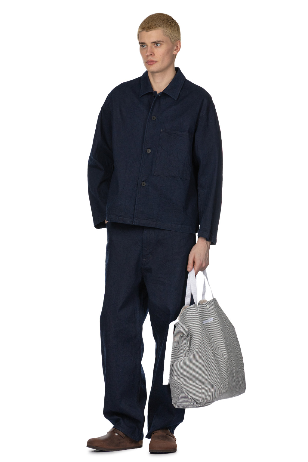Still by hand - 11.5oz Denim Blouson - Dark Navy