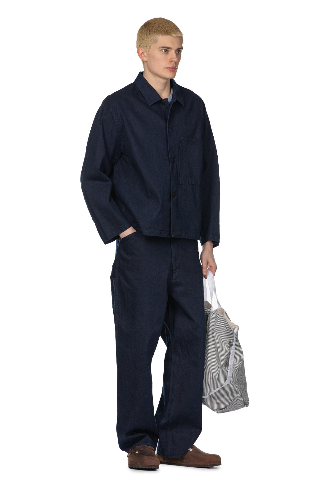 Still by hand - 11.5oz Denim Blouson - Dark Navy