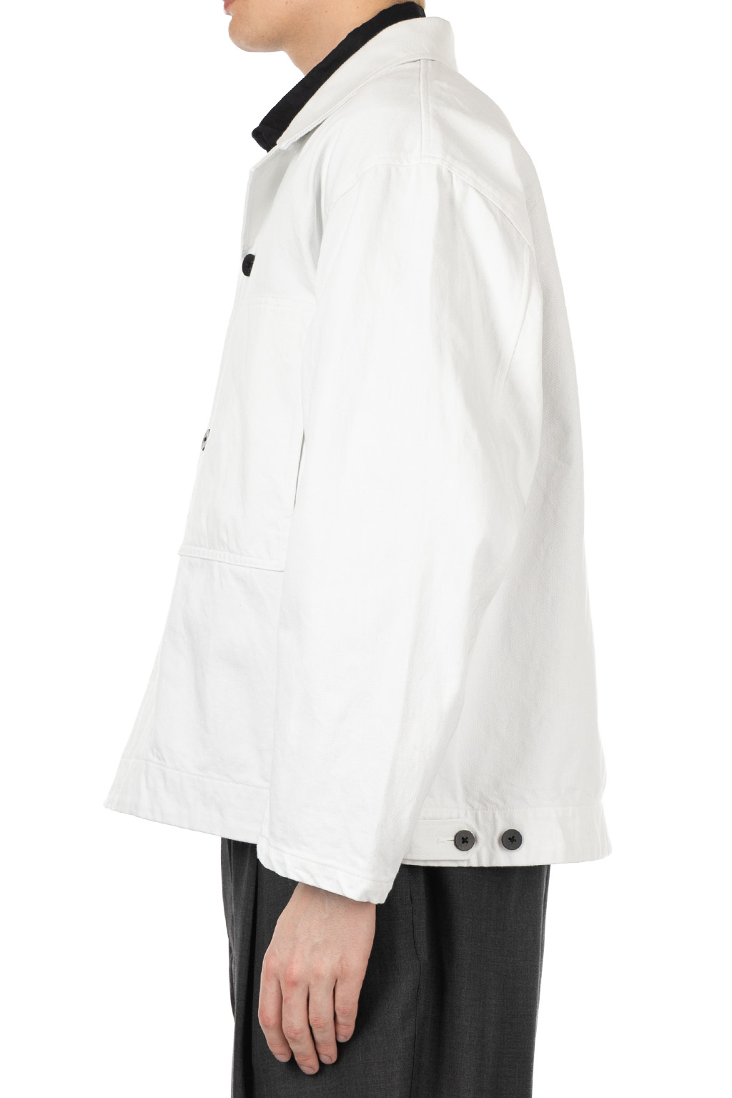 Still by hand - 11.5oz denim jacket - Ash White