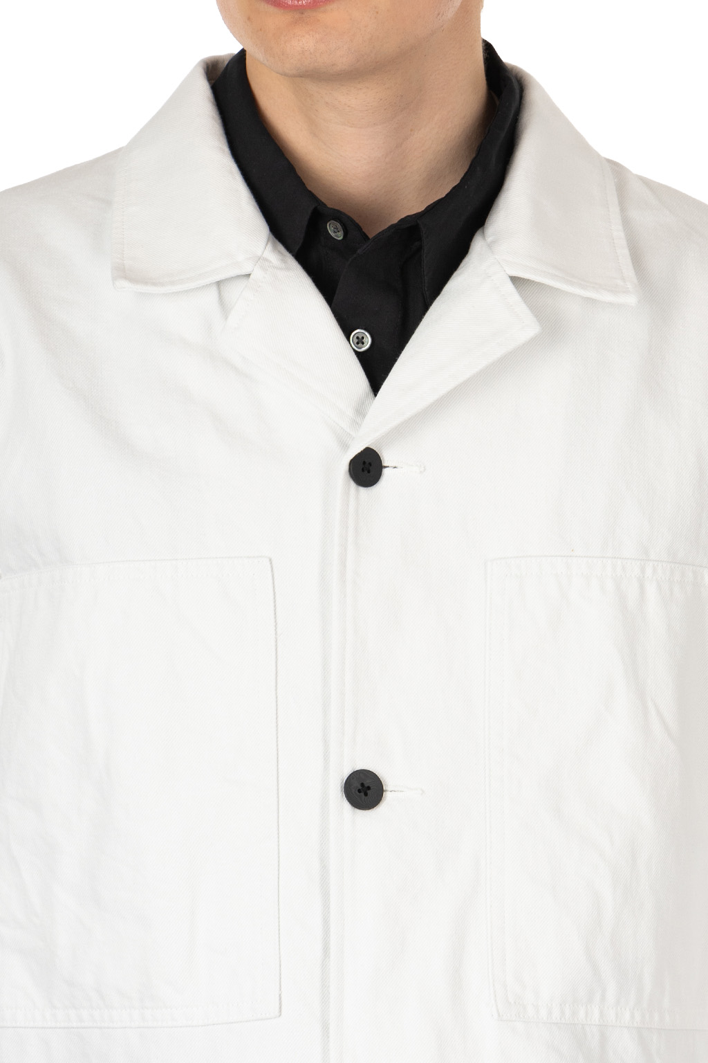 Still by hand - 11.5oz denim jacket - Ash White