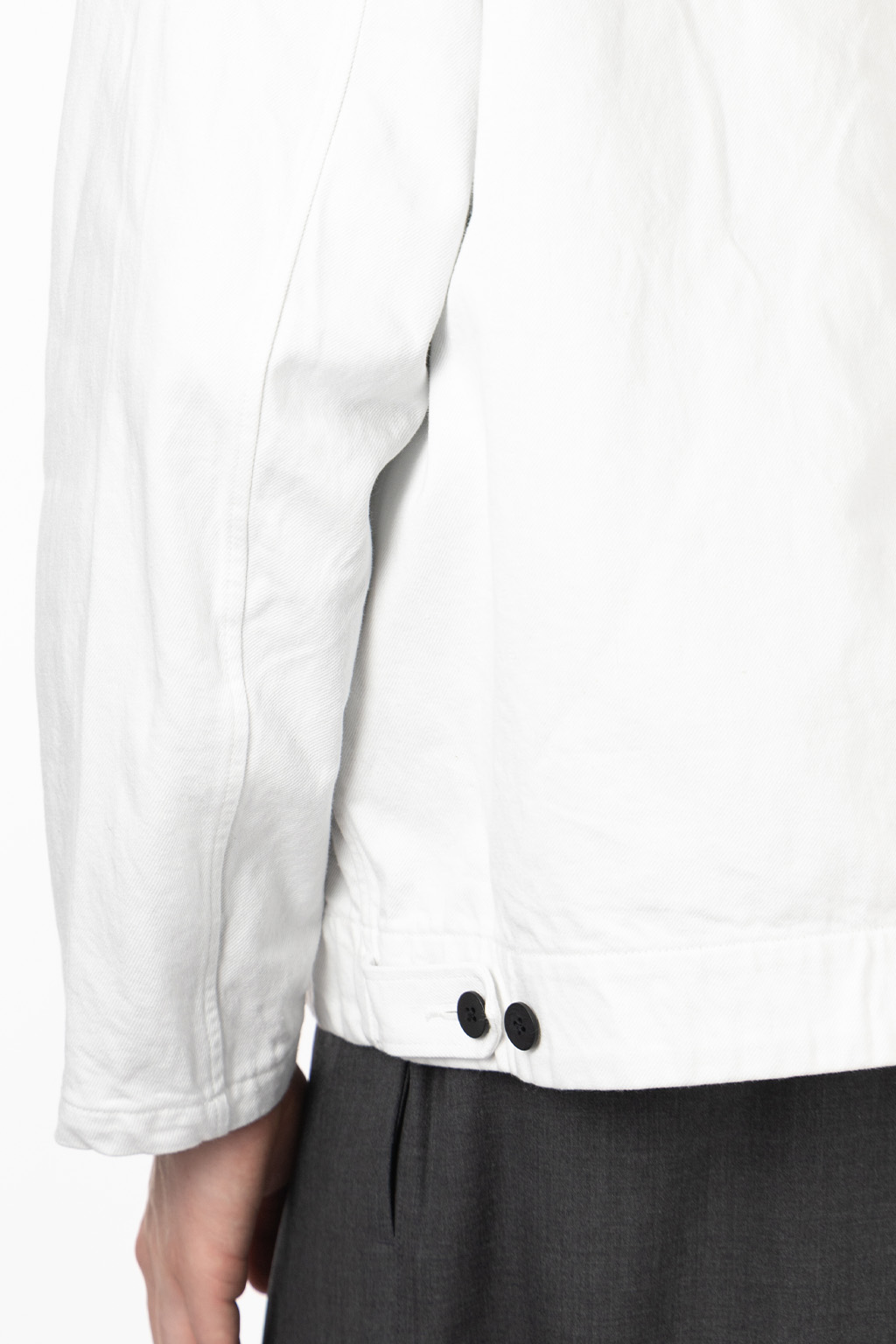 Still by hand - 11.5oz denim jacket - Ash White