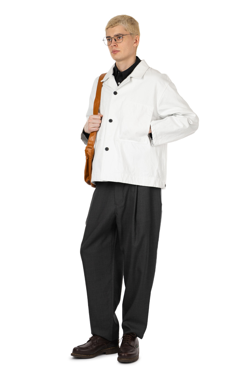 Still by hand - 11.5oz denim jacket - Ash White