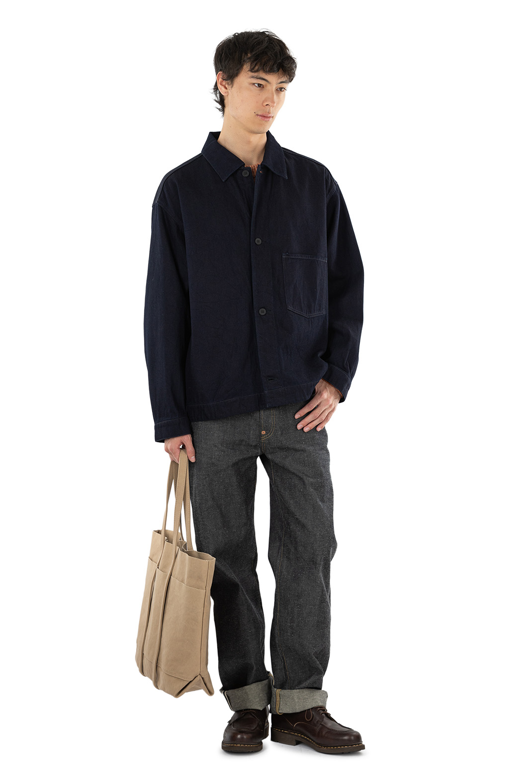 Still by hand - 12oz Denim Jacket - Dark Navy