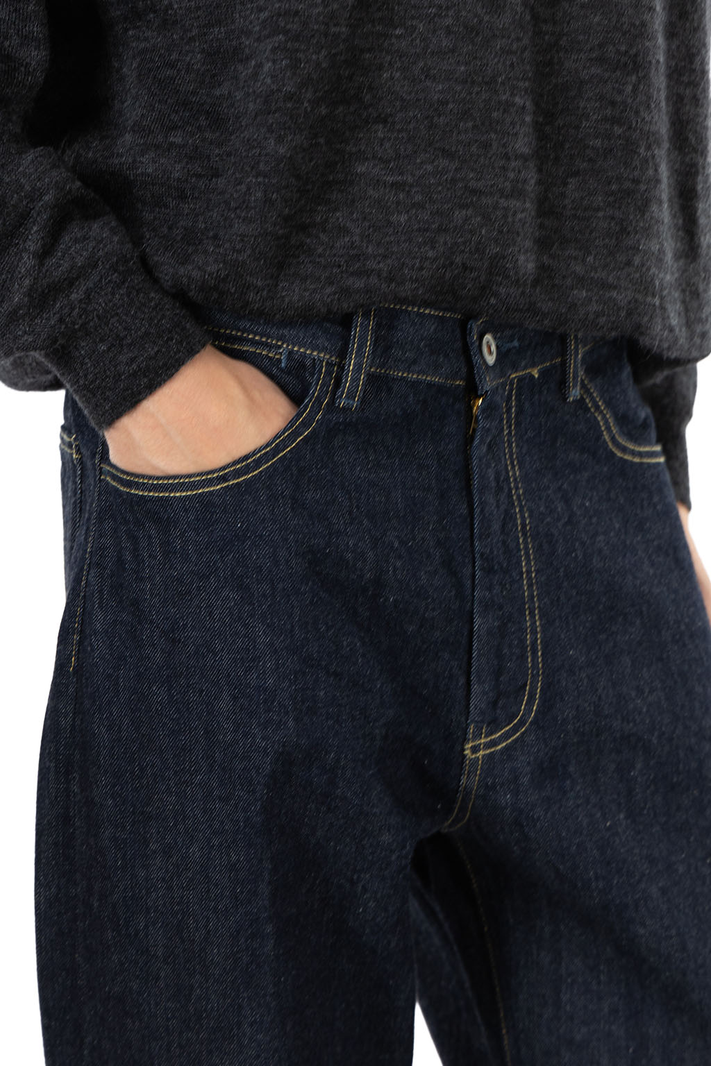 Still by hand - 5 Pocket Denim Pants - Navy