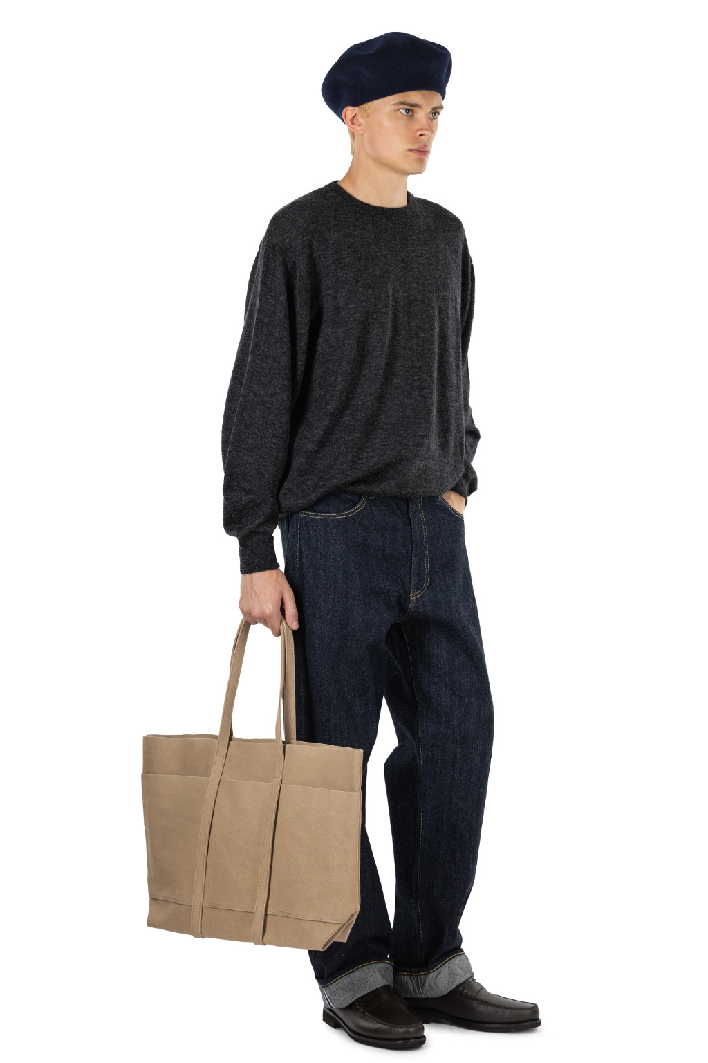 Still by hand - 5 Pocket Denim Pants - Navy