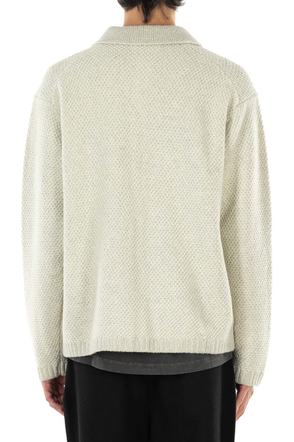 Still by hand - 5G Knitted Blouson - Oatmeal