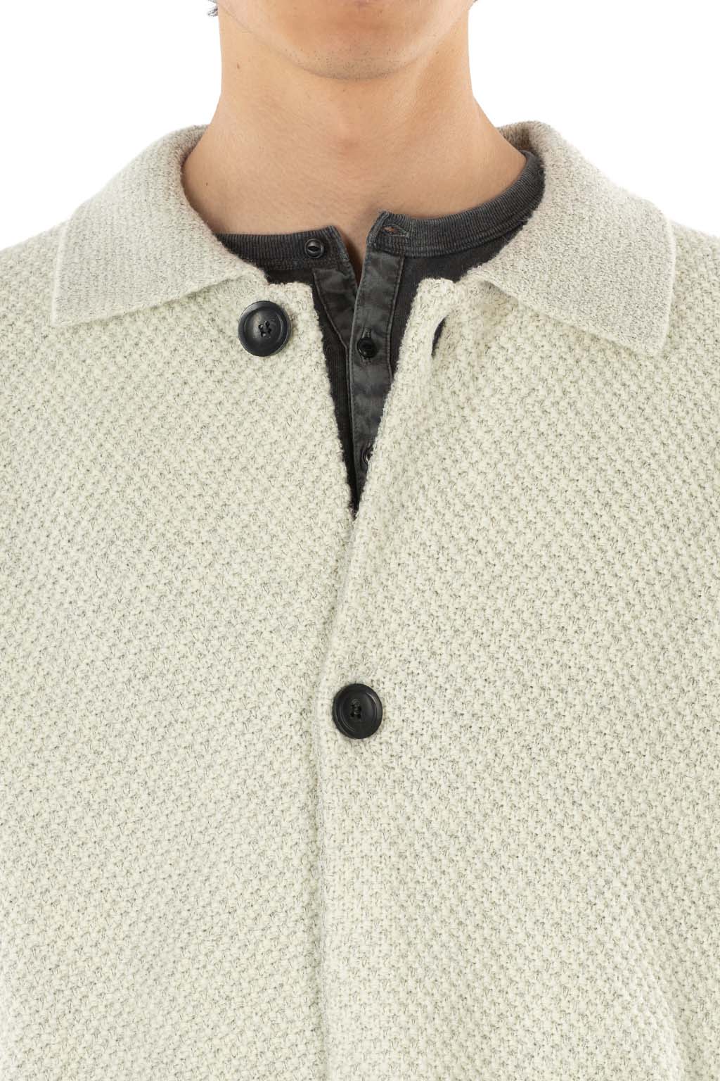 Still by hand - 5G Knitted Blouson - Oatmeal
