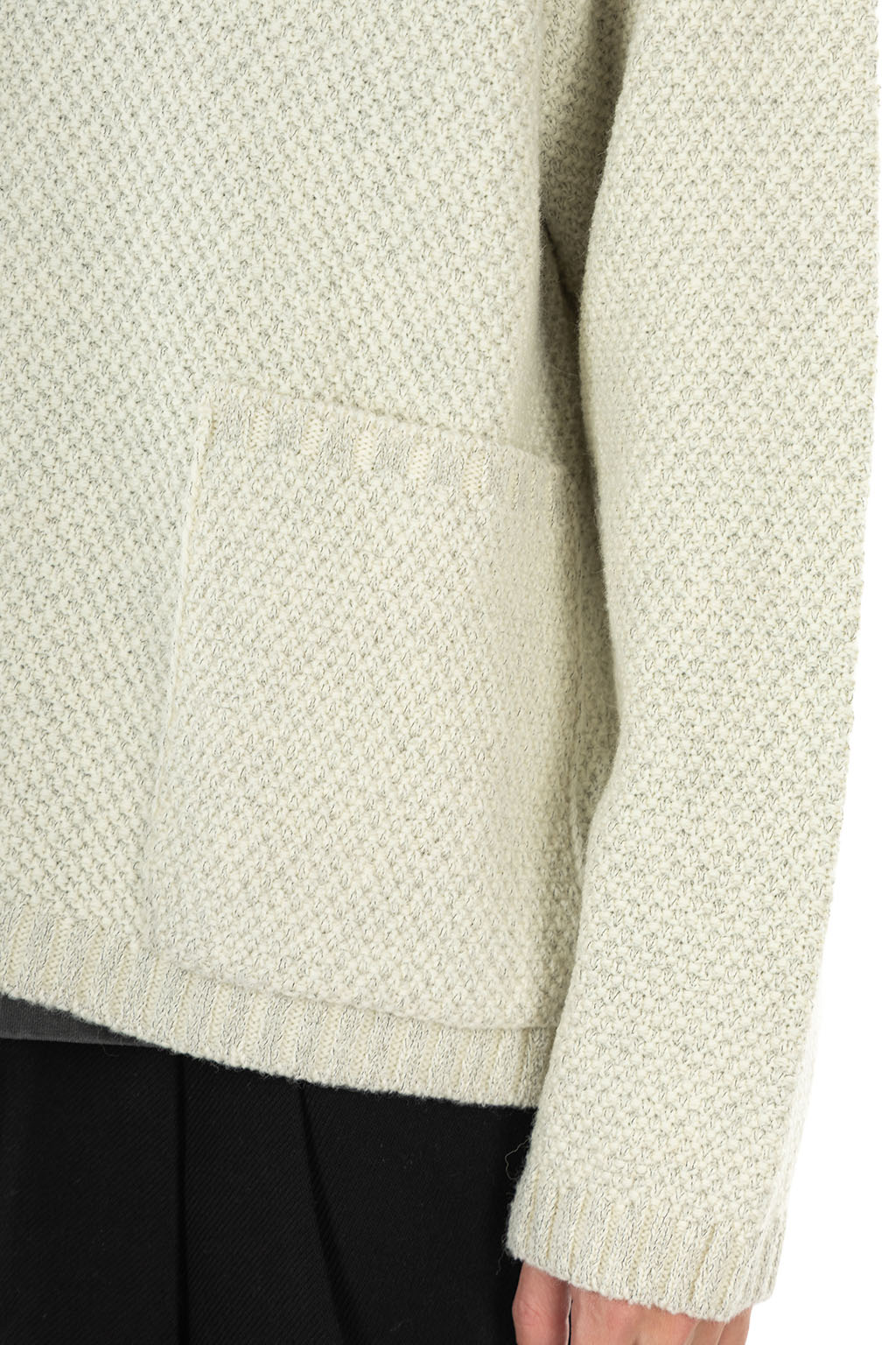 Still by hand - 5G Knitted Blouson - Oatmeal