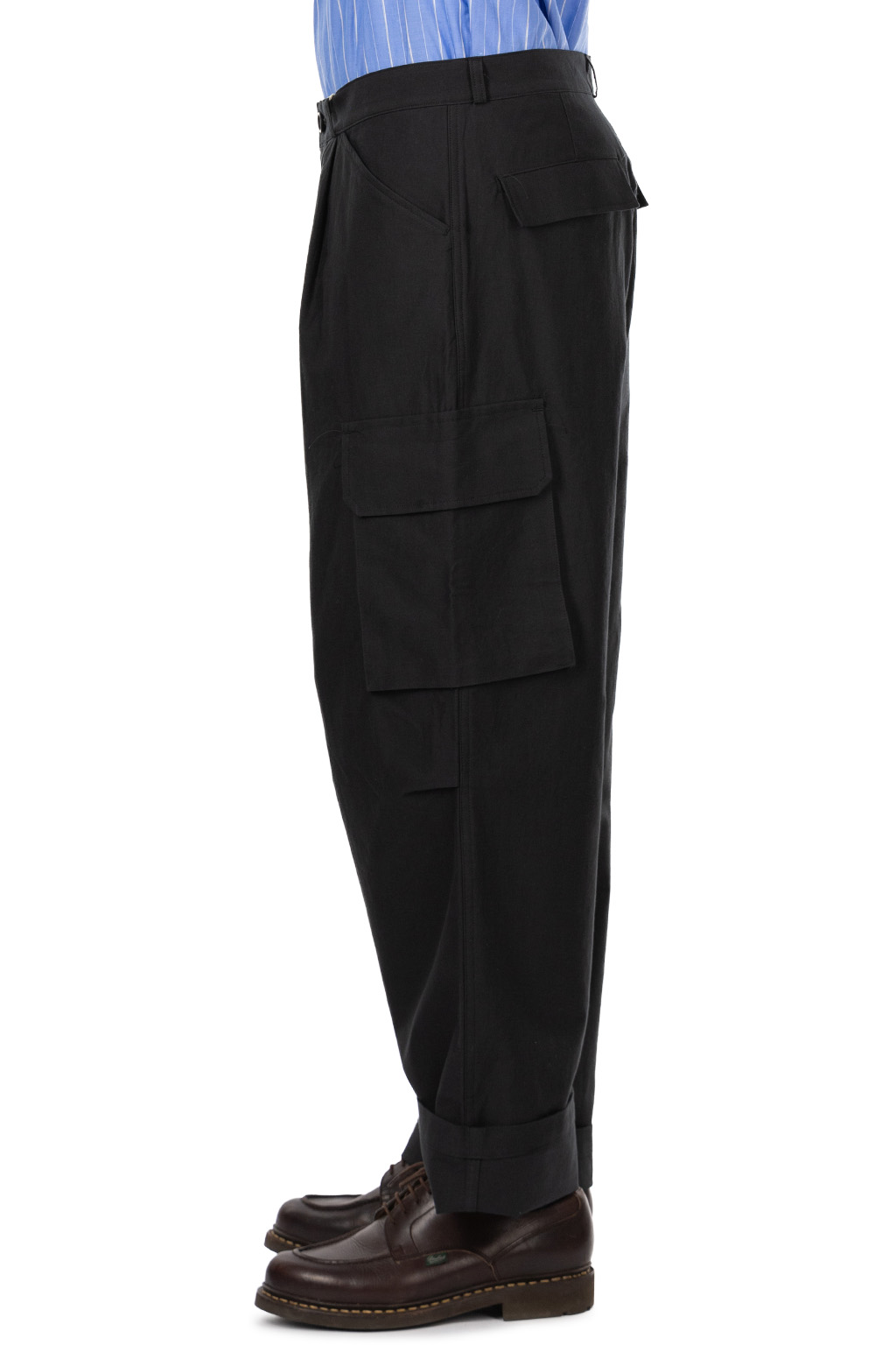 Still by hand - 6 pocket moleskin pants - Dark Green