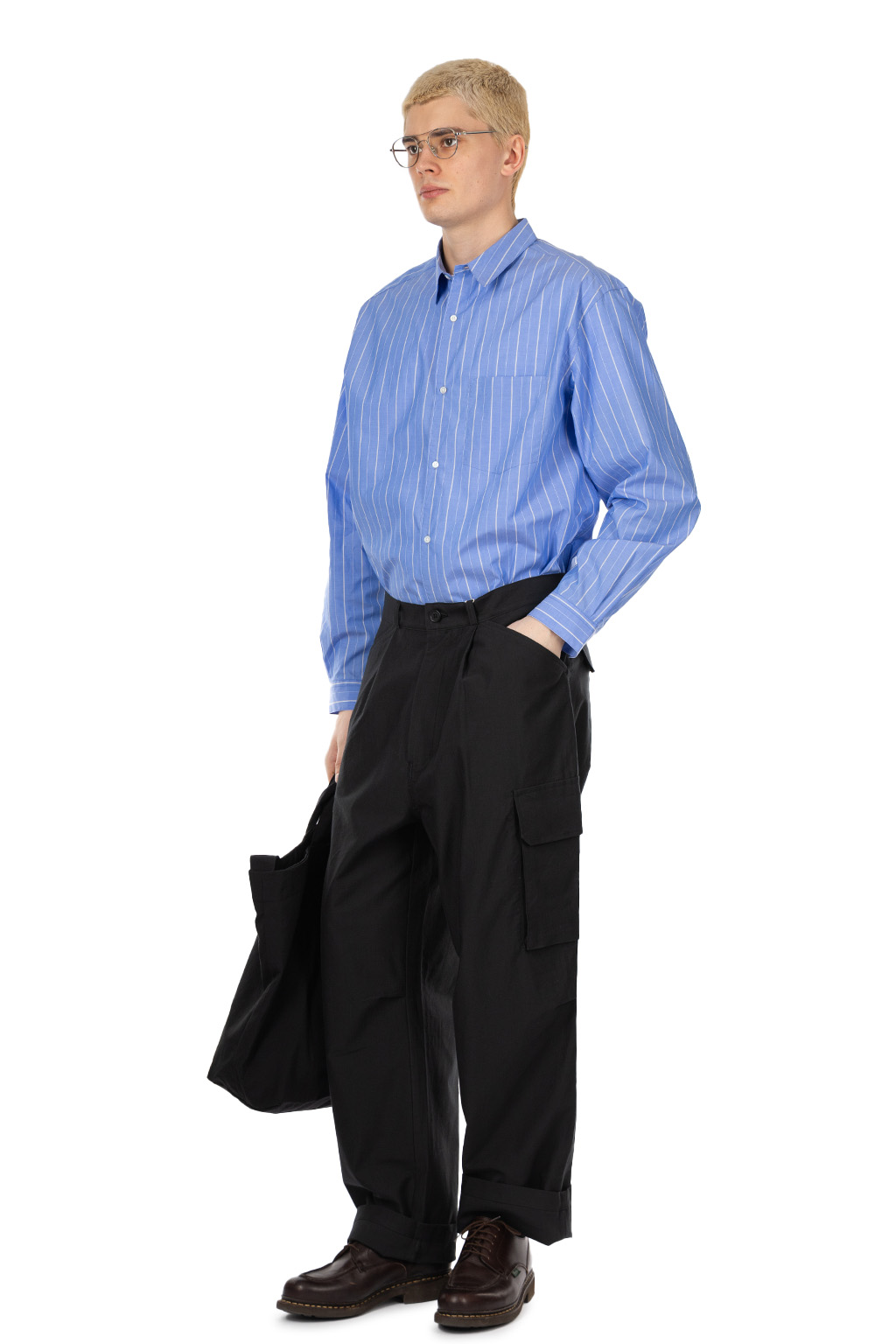 Still by hand - 6 pocket moleskin pants - Dark Green