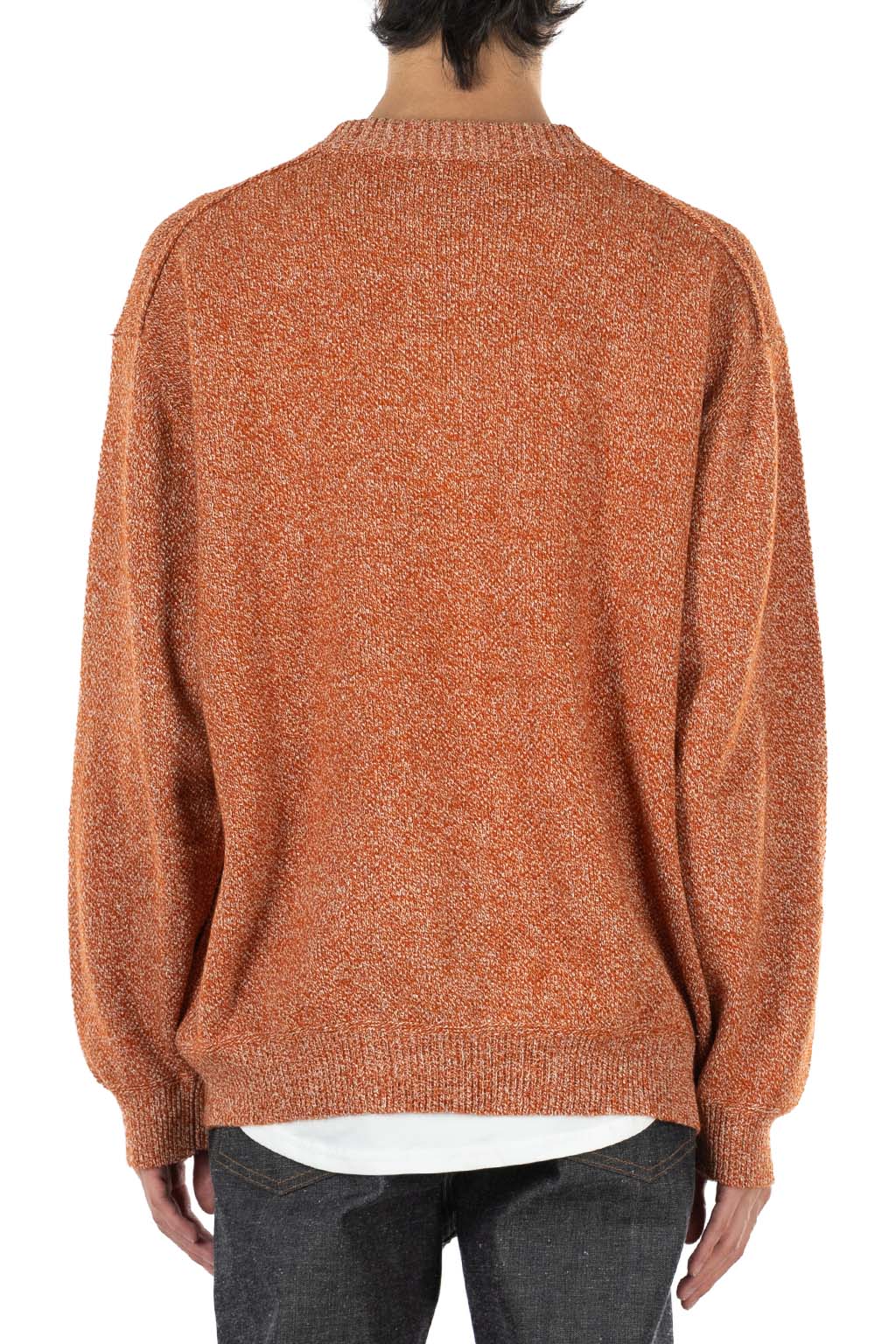 Still by hand - 7G Melange Pullover - Melange Orange