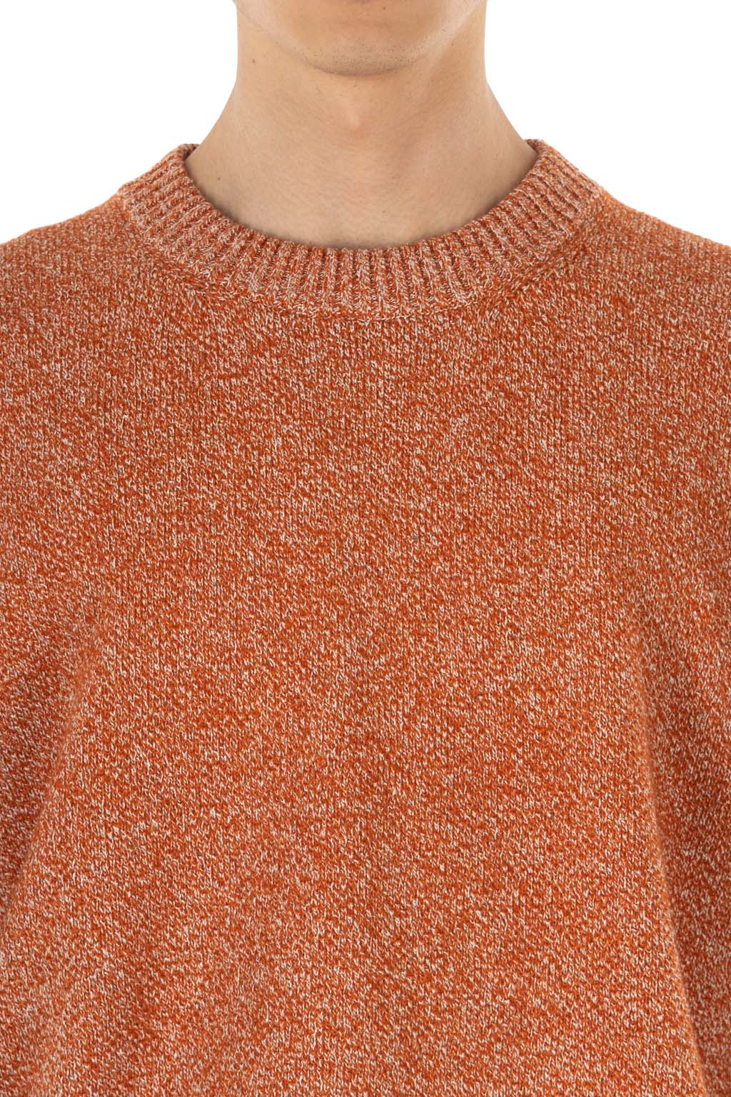 Still by hand - 7G Melange Pullover - Melange Orange