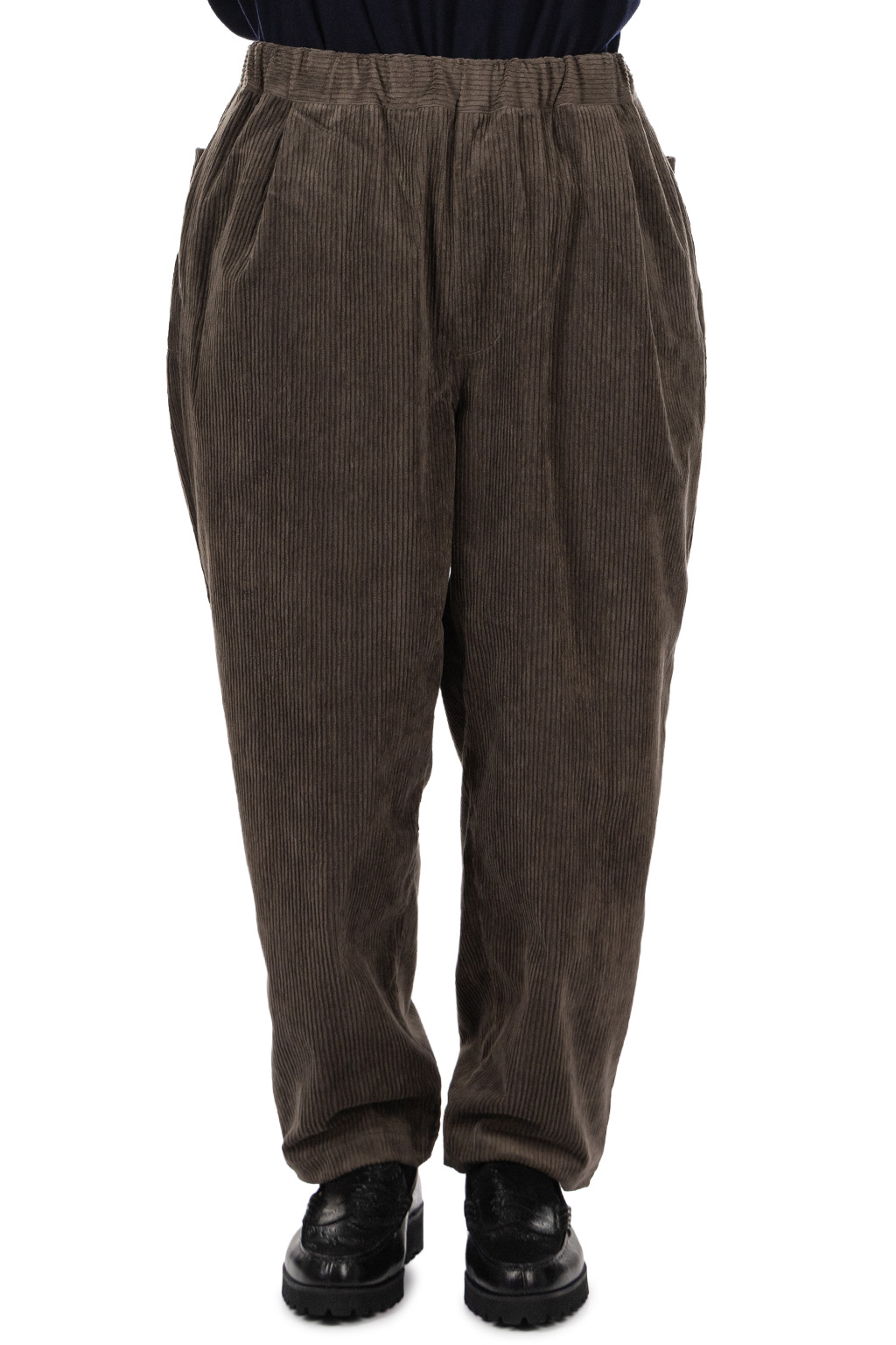 Still by hand - Corduroy Easy Pants - Khaki Brown