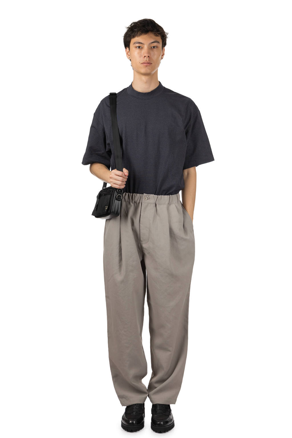 Still by hand - Elasticated Easy Pants - Greige