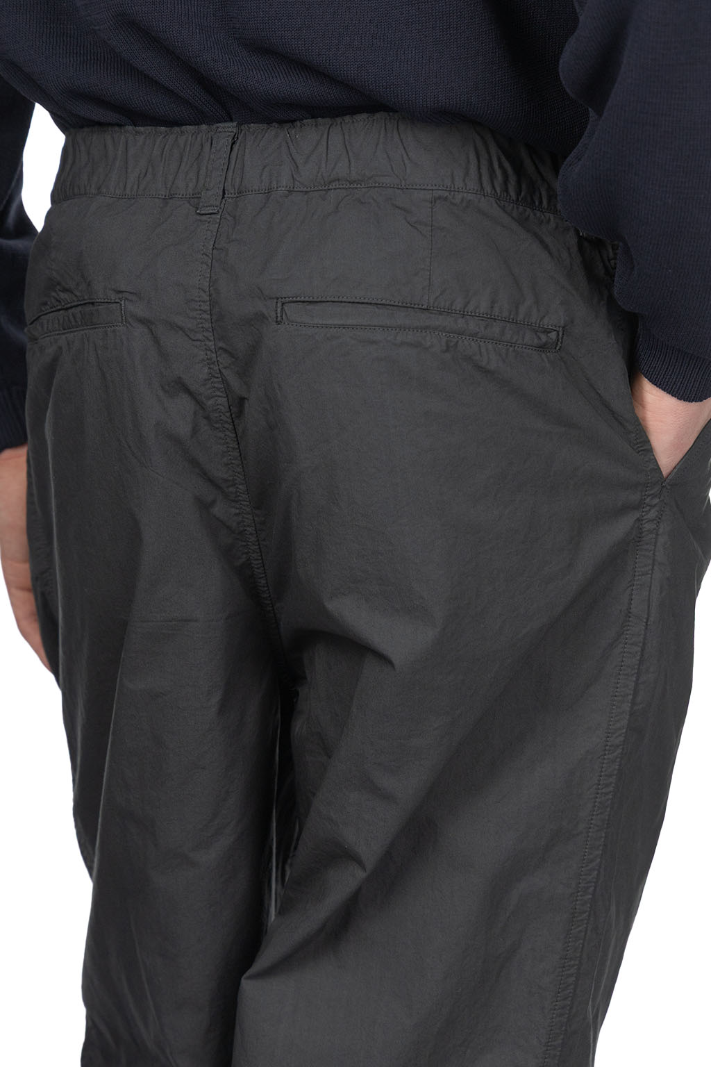 Still by hand - Garment Dye 2 Tuck Pants - Green Charcoal