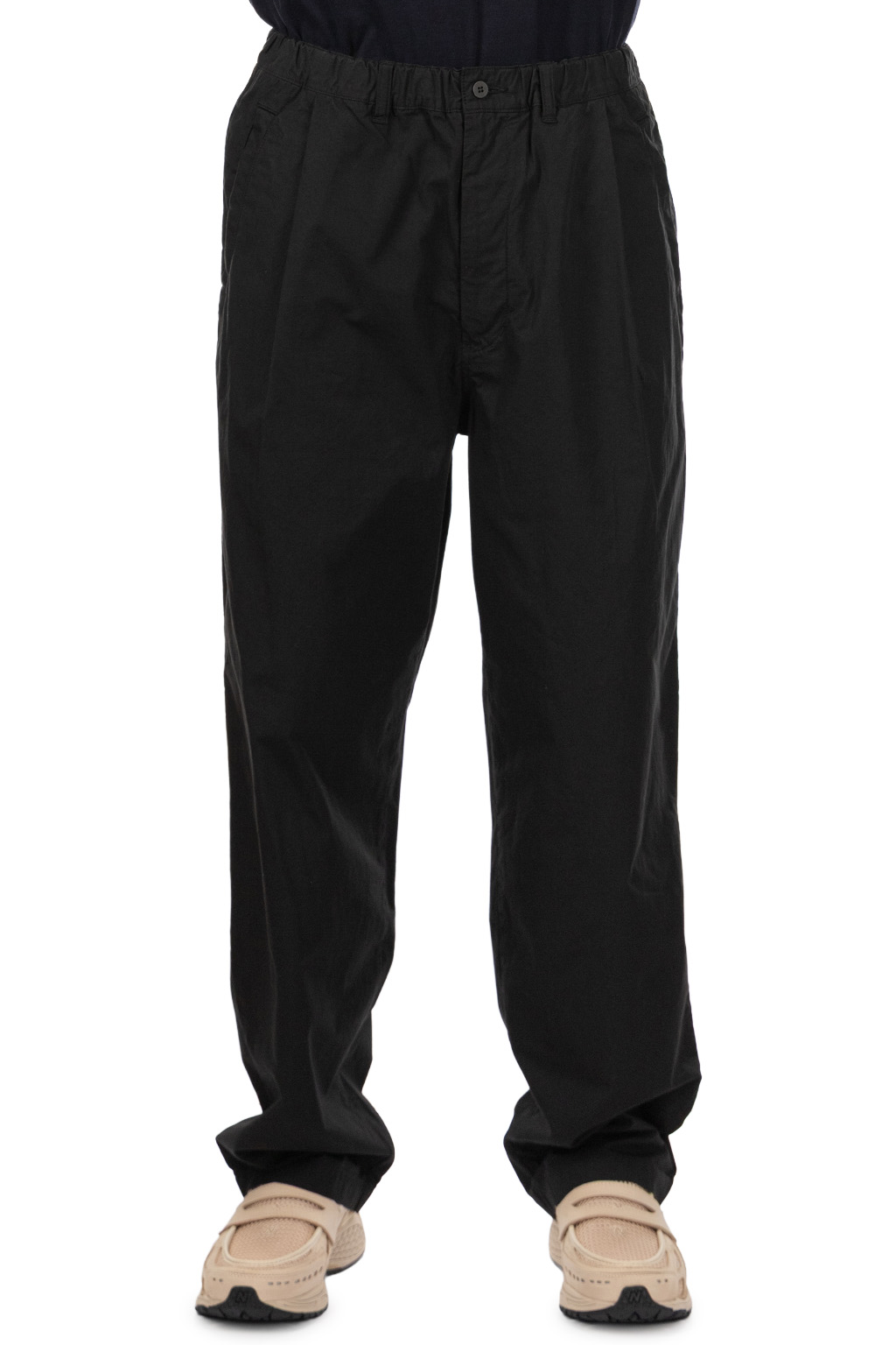 Still by hand - Garment-Dye Deep Tuck Pants - Ink Black