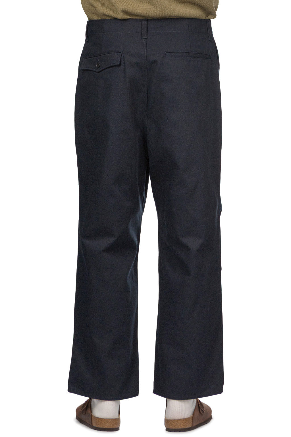 Still by hand - Knee Tuck Wide Pants - Dark Navy