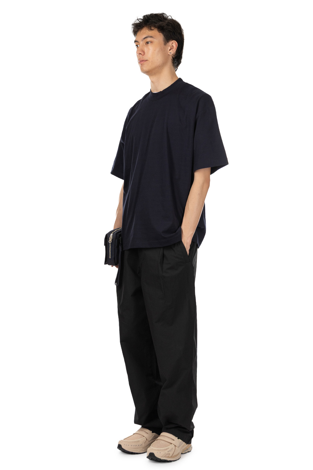 Still by hand - Mixed Colour T-Shirt - Black Navy